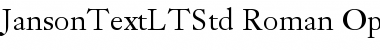 Download Janson Text LT Std Font