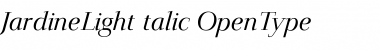 Download JardineLightItalic Regular Font