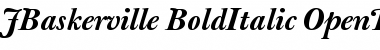 Download J Baskerville Bold Italic Font
