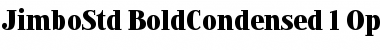 Download Jimbo Std Bold Condensed Font