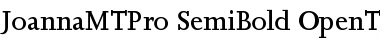 Download Joanna MT Pro SemiBold Font