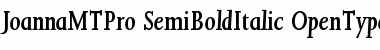 Download Joanna MT Pro SemiBold Italic Font