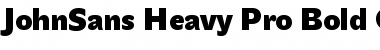 Download JohnSans Heavy Pro Bold Font
