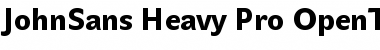 Download JohnSans Heavy Pro Regular Font