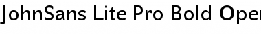 Download JohnSans Lite Pro Bold Font