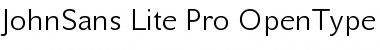Download JohnSans Lite Pro Font