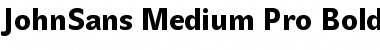 Download JohnSans Medium Pro Bold Font