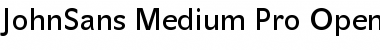 Download JohnSans Medium Pro Font