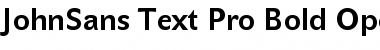 Download JohnSans Text Pro Bold Font