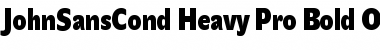 Download JohnSansCond Heavy Pro Bold Font