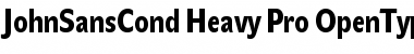 Download JohnSansCond Heavy Pro Regular Font