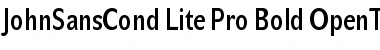 Download JohnSansCond Lite Pro Bold Font