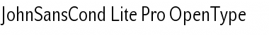 Download JohnSansCond Lite Pro Regular Font