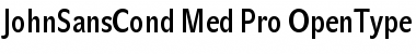 Download JohnSansCond Med Pro Regular Font