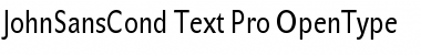 Download JohnSansCond Text Pro Regular Font