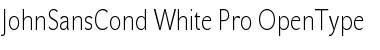 Download JohnSansCond White Pro Regular Font