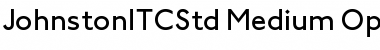 Download Johnston ITC Std Medium Font