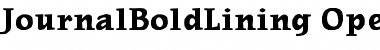 Download JournalBoldLining Regular Font