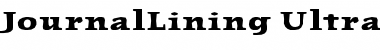 Download JournalLining-UltraBold Ultra Bold Font