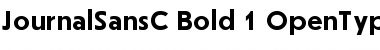 Download JournalSansC Bold Font