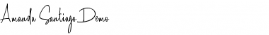 Download Amanda Santiago Demo Font
