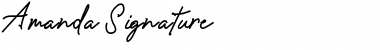 Download Amanda Signature Font Download Amanda Signature Font