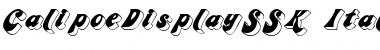 Download CalipoeDisplaySSK Italic Font