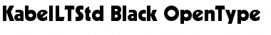Download Kabel LT Std Black Font