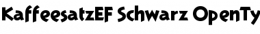 Download KaffeesatzEF Schwarz Font
