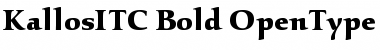Download Kallos ITC Bold Font