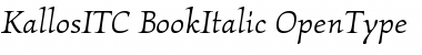 Download Kallos ITC Book Italic Font