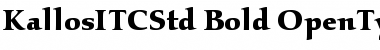 Download Kallos ITC Std Bold Font