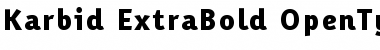 Download Karbid ExtraBold Font