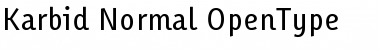 Download Karbid Normal Font