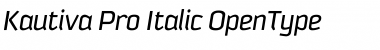 Download Kautiva Pro Italic Font