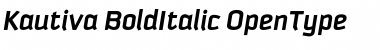 Download Kautiva Bold Italic Font