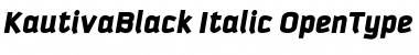 Download Kautiva Black Italic Font