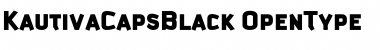 Download Kautiva Caps Black Regular Font