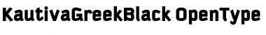 Download Kautiva Greek Black Regular Font