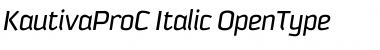 Download KautivaProC Italic Font