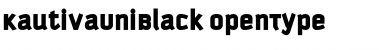 Download KautivaUni Black Regular Font