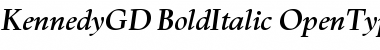 Download Kennedy Bold Italic Font