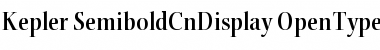 Download Kepler Semibold Condensed Display Font