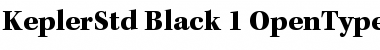 Download Kepler Std Black Font
