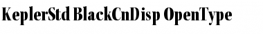 Download Kepler Std Black Condensed Display Font