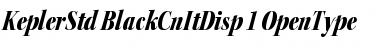 Download Kepler Std Black Condensed Italic Display Font