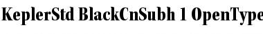 Download Kepler Std Black Condensed Subhead Font