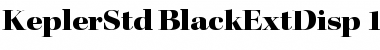 Download Kepler Std Black Extended Display Font
