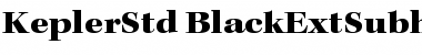 Download Kepler Std Black Extended Subhead Font