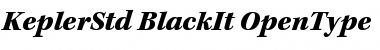 Download Kepler Std Black Italic Font